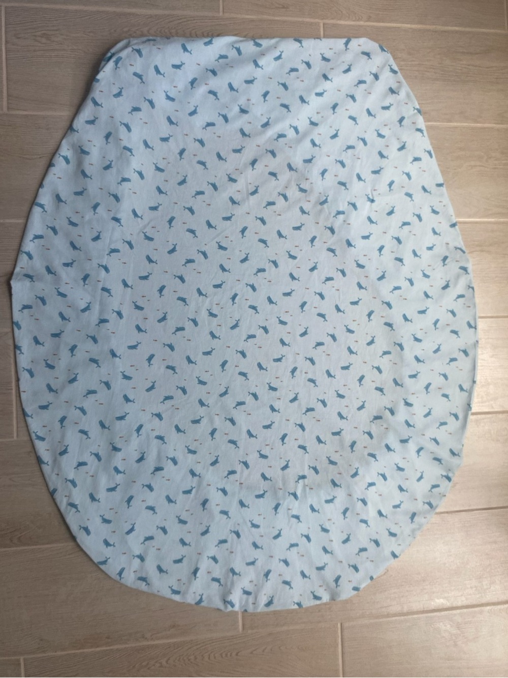 Baby Blue Animal Print Toddler mattress bottom sheet/crib sheet 28” x 52”